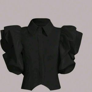 Ruffle Trim Shirt